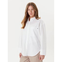 Tommy Hilfiger Риза New Easy WW0WW45892 Бял Relaxed Fit