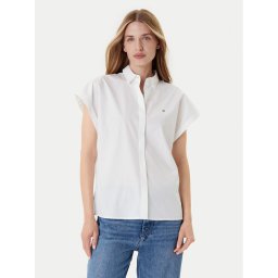 Tommy Hilfiger Риза WW0WW45897 Бял Relaxed Fit