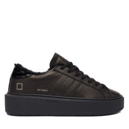 Сникърси D.A.T.E. Hill Low Fur Platform W431-HPF-MN Черен