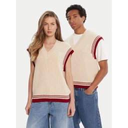 AMI Paris Пуловер UKS768.KN0068 Бежов Regular Fit