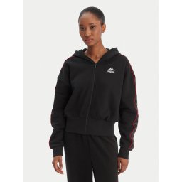 Kappa Суитшърт Banda Clarise 32261BW Черен Regular Fit