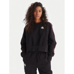Kappa Суитшърт Banda Marbella 311U1TW Черен Regular Fit