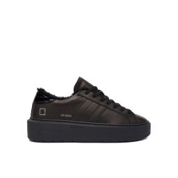 D.A.T.E. Сникърси Hill Low Fur Platform W431-HPF-MN Черен