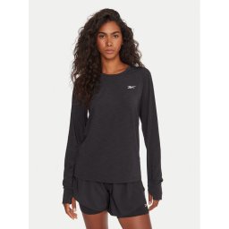 Reebok Тениска от техническо трико RK25184CCW Черен Slim Fit