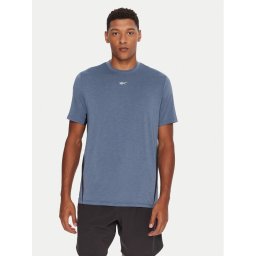 Reebok Тениска от техническо трико Running SS RK25180CCM Син Regular Fit