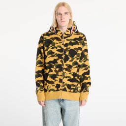 Суитшърт A BATHING APE 1St Camo Shark Full Zip Hoodie UNISEX Yellow XL