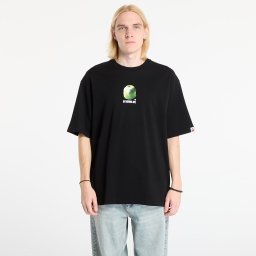 Тениска A BATHING APE Apple Graphic By Bathing Ape Relaxed Fit Tee Black L