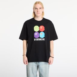 Тениска A BATHING APE Multi Ape Head By Bathing Ape Relaxed Fit Tee Black XL