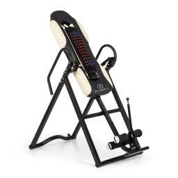 KLARFIT Ease Delux, инверсна лежанка, гравитационна лежанка за укрепване, до 136 кг, 1,54-1,98 м, бежова (FIT6-Ease Delux BE)