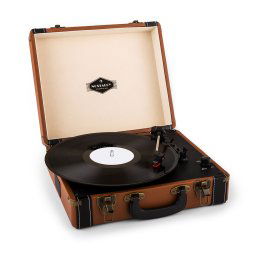 Auna Jerry Lee, ретро грамофон, LP, USB, кафяв (TTS6-JERRY-LEE-BR)