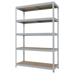 Метален стелаж STAR PL 213x120x60 см, до 250 кг на рафт - цинк