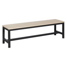 Пейка за съблекалня Sonata Blum 150-1, 150x40.5x42.5 см, Черна