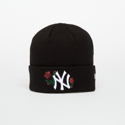 Шапка New Era Knit Medium Wmns MLB Sequin Rose New York Yankees Beanie Black Universal