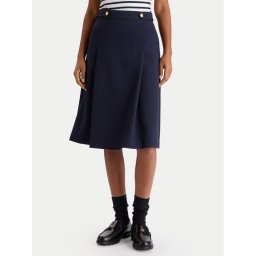 Tommy Hilfiger Пола тип трапец WW0WW48263 Тъмносин Regular Fit
