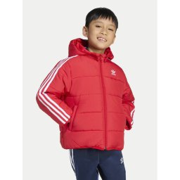 adidas Зимно яке adicolor JV8550 Червен Loose Fit