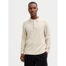 Jack & Jones Пуловер Maverick 12286144 Бежов Regular Fit