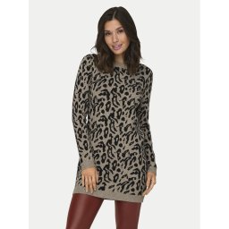 ONLY Плетена рокля Jenni 15321988 Бежов Regular Fit