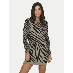 ONLY Плетена рокля Jenni 15321988 Кафяв Regular Fit