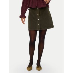 Vero Moda Мини пола Etta 10315342 Зелен Regular Fit