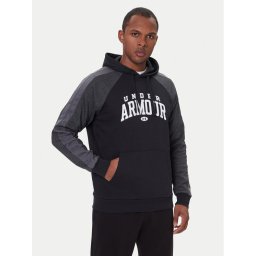 Under Armour Суитшърт Ua Rival Fleece Colorblock 6003958 Черен Loose Fit