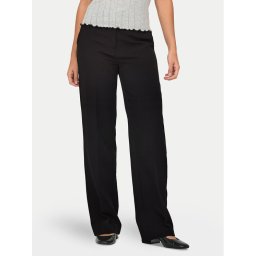 ONLY Текстилни панталони Kayle 15324532 Черен Straight Fit