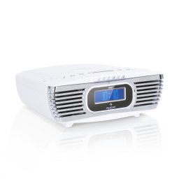 Auna Dreamee DAB+, радио будилник, CD плейър, DAB+/FM, CD-R/RW/MP3, AUX, ретро, бял (MG-Dreamee DAB+ WH)