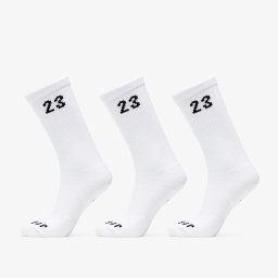 Чорапи Jordan Essentials Crew Socks 3-Pack White/ Black XL