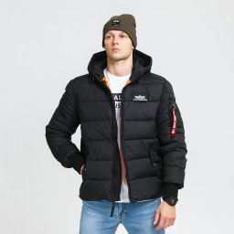 Яке Alpha Industries Hooded Puffer Alpha FD Black XXL