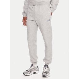 Reebok Долнище анцуг RK25146CCM Сив Regular Fit