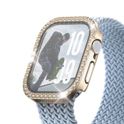 Стъклен протектор за часовник PanzerGlass за Apple Watch 42 mm, Full Body - Bling Gold