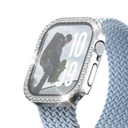 Стъклен протектор за часовник PanzerGlass за Apple Watch 42 mm, Full Body - Bling Silver