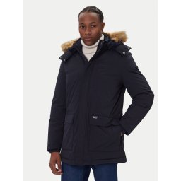 Guess Пухено яке M5BL2G W2712 Тъмносин Regular Fit