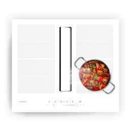 Klarstein Система Chef-Fusion Prime Down Air, 2 в 1, индукционен плот + абсорбатор, мощen 7200 W (CGCH3-Chef-Fus-60WH)