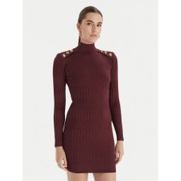 Marciano Guess Плетена рокля 5BGK52 5881Z Бордо Slim Fit