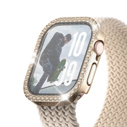 Стъклен протектор за часовник PanzerGlass за Apple Watch 46 mm, Full Body - Bling Gold