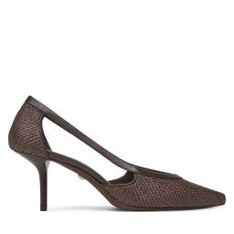 Обувки на ток Max Mara Strawpump 2514521312600 Кафяв
