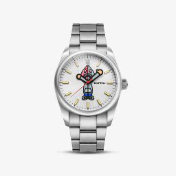 Часовници A BATHING APE Type 7 Bapex Shark Seijin Silver Universal