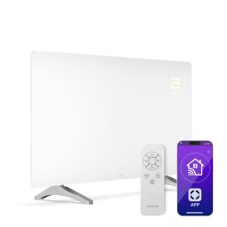 Klarstein Инфрачервен панел Wonderglass | 720 W | 8 - 15 м² | Модерен стъклен дизайн | 120 см x 68 см (Klrst-Wonderglass720W)