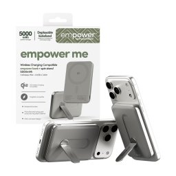 Външна батерия empower by PanzerGlass empower Bank w. Rotate Stand 5000mAh -Titanium