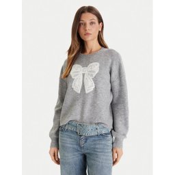 Vero Moda Пуловер Ivory 10342072 Сив Regular Fit