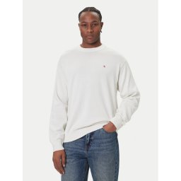 Calvin Klein Jeans Пуловер LV04RC309G Екрю Regular Fit