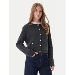 Tommy Hilfiger Кардиган WW0WW46441 Сив Regular Fit