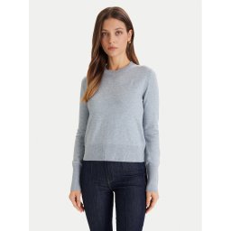 Guess Jeans Пуловер W4BR83 Z3HO2 Светлосиньо Regular Fit