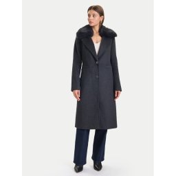 Guess Вълнено палто W5BL19 W2642 Сив Regular Fit