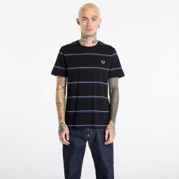 Тениска FRED PERRY Fine Stripe T-Shirt Black XXL