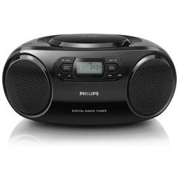 Аудио система Philips AZB500, 2.0, 3W, 3.5mm jack, FM, черен