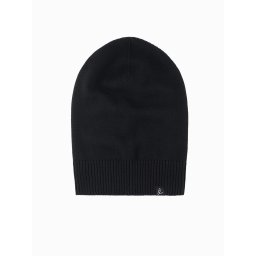 Ombre Men's winter cotton knit beanie hat - black