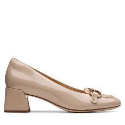 Обувки на ток Clarks Nyta45 Court 26181319 Бежов