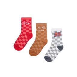Cars Дълги чорапи CEO-ACCCS-AW25-300DPC(3-PACK) Червен