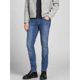 Jack & Jones Дънки Glenn 12184473 Син Slim Fit